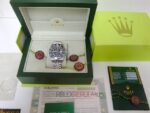 Rolex replica GMT master II nero blu ceramichon new basilea jubilèè bracialet orologio replica copia imitazione 4us711 - immagine 3