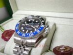 Rolex replica GMT master II nero blu ceramichon new basilea jubilèè bracialet orologio replica copia imitazione 4us711 - immagine 17