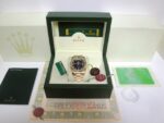 Rolex replica daydate ll oro giallo black dial barrette orologio replica copia imitazione 4us712 - immagine 15