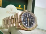 Rolex replica daydate ll oro giallo black dial barrette orologio replica copia imitazione 4us712 - immagine 6