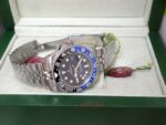 Rolex replica GMT master II nero blu ceramichon new basilea jubilèè bracialet orologio replica copia imitazione 4us711 - immagine 5