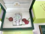 Rolex replica daydate ll acciaio green dial orologio replica copia imitazione 4us711