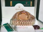 Rolex replica daydate ll oro giallo black dial barrette orologio replica copia imitazione 4us712 - immagine 5