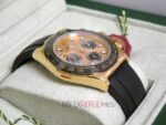Rolex replica daytona oro giallo oysterflex ceramichon bezel orologio replica copia imitazione 4us708 - immagine 12