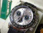 Rolex replica daytona white gold oysterflex ceramichon bezel orologio replica copia imitazione 4us710 - immagine 3