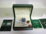 Rolex replica daydate ll acciaio blue dial arabic strip president orologio replica copia imitazione 4us