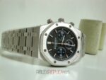 Audemars Piguet replica royal oak leo messi acciaio black dial orologio copia imitazione crono 4us - immagine 12