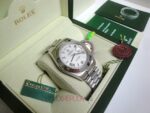 Rolex replica daydate ll acciaio cyan dial arabic strip president orologio replica copia imitazione 4us - immagine 4