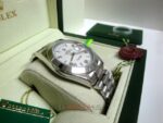 Rolex replica daydate ll acciaio cyan dial arabic strip president orologio replica copia imitazione 4us - immagine 5