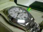 Rolex replica daydate ll acciaio cyan dial arabic strip president orologio replica copia imitazione 4us - immagine 10