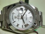 Rolex replica daydate ll acciaio cyan dial arabic strip president orologio replica copia imitazione 4us - immagine 8