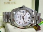 Rolex replica daydate ll acciaio cyan dial arabic strip president orologio replica copia imitazione 4us - immagine 9