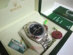 Rolex replica daydate ll acciaio oyster black dial arabic orologio replica copia imitazione 4us - immagine 4