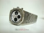 Audemars Piguet replica royal oak leo messi acciaio white dial panda orologio copia imitazione crono 4us - immagine 5