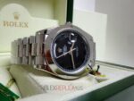 Rolex replica daydate ll acciaio oyster black dial arabic orologio replica copia imitazione 4us - immagine 5