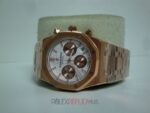 Audemars Piguet replica royal oak leo messi rose gold white dial panda orologio copia imitazione crono 4us - immagine 3