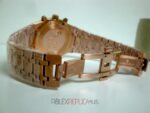 Audemars Piguet replica royal oak leo messi rose gold white dial panda orologio copia imitazione crono 4us - immagine 10