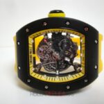 Richard Mille RM055 Bubba Watson strip rubber yellow edition orologio replica copia imitazione 4us