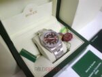 Rolex replica daydate ll acciaio cherry dial orologio replica copia imitazione 4us - immagine 3