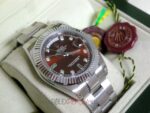 Rolex replica daydate ll acciaio cherry dial orologio replica copia imitazione 4us - immagine 6