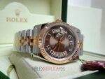 Rolex replica datejust acciaio rose gold arabic jubilèè orologio replica copia imitazione 4us - immagine 7