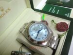 Rolex replica daydate ll acciaio oyster sky dial orologio replica copia imitazione 4us - immagine 5