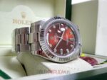 Rolex replica daydate ll acciaio cherry dial orologio replica copia imitazione 4us - immagine 8