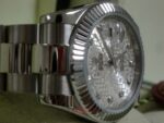 Rolex replica daydate ll acciaio argentèè dial centenario orologio replica copia imitazione 4us - immagine 10