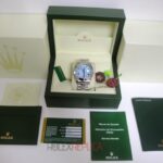 Rolex replica daydate ll acciaio cyan dial strip president orologio replica copia imitazione 4us
