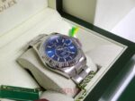 Rolex replica sky dweller acciaio blue dial orologio replica copia imitazione 4us - immagine 5