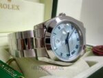 Rolex replica daydate ll acciaio oyster sky dial orologio replica copia imitazione 4us - immagine 9