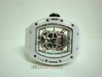 Richard Mille skull nano white dial strip rubber orologio replica copia imitazione 4us