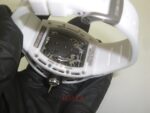 Richard Mille skull nano white dial strip rubber orologio replica copia imitazione 4us - immagine 7