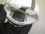 Richard Mille skull nano white dial strip rubber orologio replica copia imitazione 4us - immagine 8