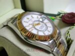 Rolex replica sky dweller acciaio oro white dial orologio replica copia imitazione 4us - immagine 4