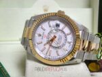 Rolex replica sky dweller acciaio oro white dial orologio replica copia imitazione 4us - immagine 6