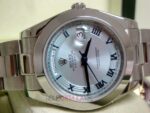 Rolex replica daydate ll acciaio oyster sky dial orologio replica copia imitazione 4us - immagine 11