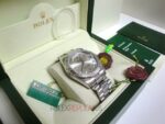 Rolex replica daydate ll acciaio argentèè dial strip president orologio replica copia imitazione 4us - immagine 3