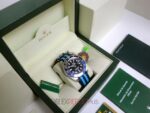 Rolex replica GMT master II nero blu ceramichon cordura orologio replica copia imitazione 4us - immagine 3