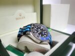 Rolex replica GMT master II nero blu ceramichon cordura orologio replica copia imitazione 4us - immagine 7