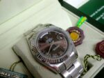 Rolex replica daydate ll acciaio oyster brown dial arabic orologio replica copia imitazione 4us - immagine 6
