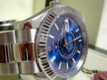 Rolex replica sky dweller acciaio blue dial orologio replica copia imitazione 4us - immagine 6