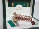Rolex replica daydate oro giallo full brillantini SARU orologio replica copia imitazione 4us - immagine 9