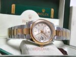 Rolex replica datejust acciaio oro argentèè dial barrette orologio replica copia imitazione 4us - immagine 14