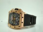Richard Mille RM011 Felipe Massa rose gold strip rubber-b edition orologio replica copia imitazione 4us - immagine 5