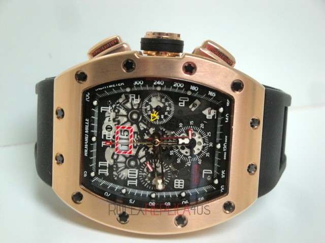 virtuemart_product_196rolex-replica-orologi-di-lusso-copia-imitazione Richard Mille RM011 Felipe Massa rose gold strip rubber-b edition orologio replica copia imitazione 4us - immagine 1