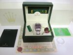 Rolex replica oyster perpetual red grape acciaio imitazione copia - immagine 4