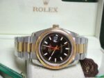 Rolex replica datejust acciaio oro black dial barrette orologio replica copia imitazione 4us