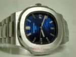 Patek Philippe replica nautilus acciaio blue dial 40th anniversary orologio replica copia 4us - immagine 4