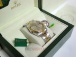 Rolex replica datejust acciaio oro argentèè dial barrette orologio replica copia imitazione 4us - immagine 5